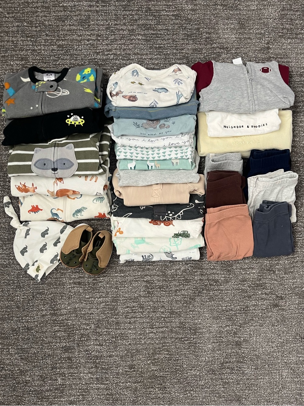 Huge Baby Boy Clothes Bundle, 0-3 Months